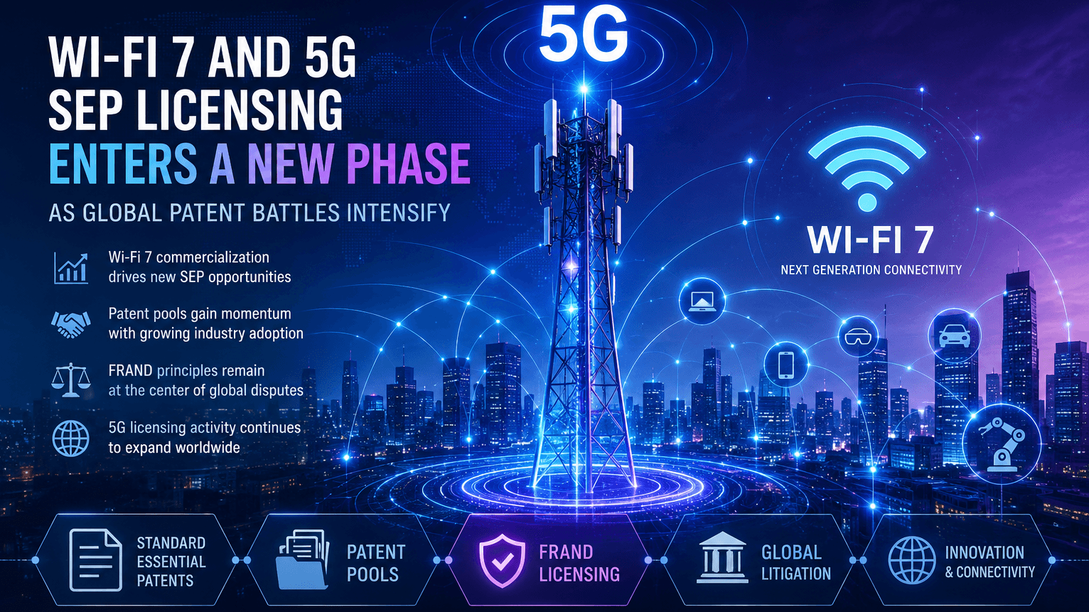 Wi-Fi 7 and 5G SEP Licensing Enters a New Phase as Global Patent Battles Intensify