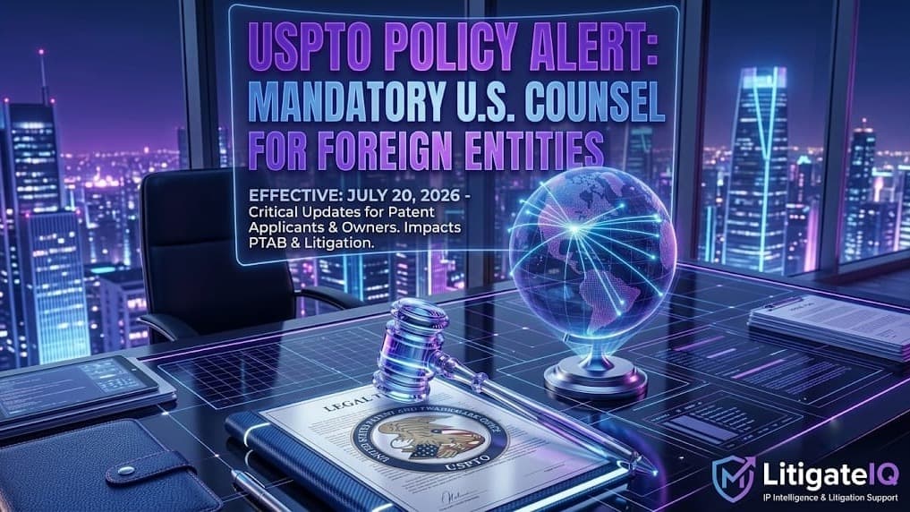 USPTO Policy Shift: Mandatory U.S. Counsel for Foreign Entities Now in Effect